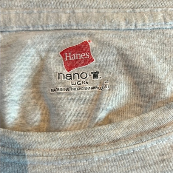 Hanes Light Gray Nano T-Shirt - Picture 3 of 7